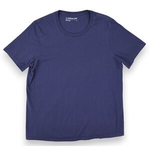 American Giant Shirt Mens Large Blue Supima Cotton Short Sleeve Made in USA